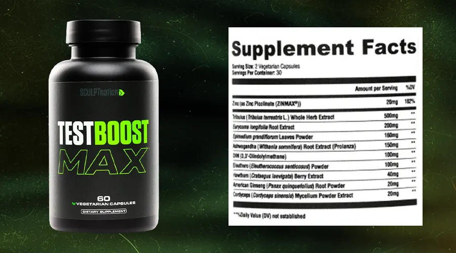 Test Boost Max Supplement Facts